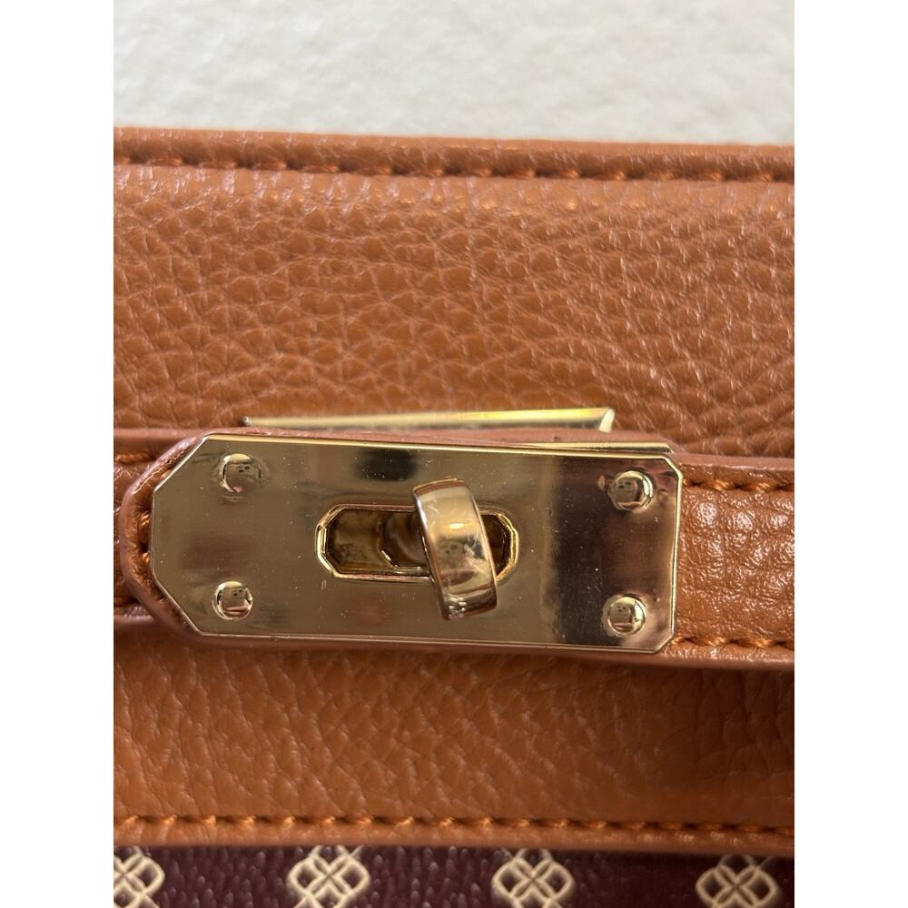 Danbury Mint Women's Leather Purse WITH Shoulder Strap Personalized RL - Picture 2 of 13